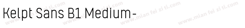 Kelpt Sans B1 Medium字体转换
